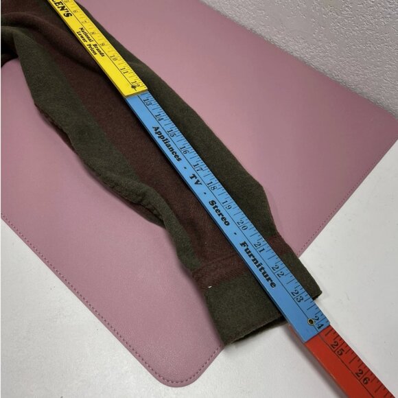 Zara Mens Wool Blend Button Relaxed Vertical Stripe Shirt Size Small - Picture 6 of 9